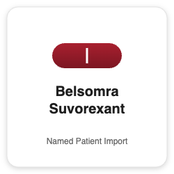 Belsomra Suvorexant - Named Patient Import